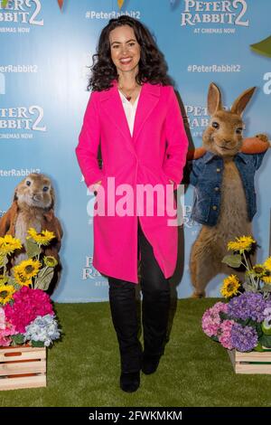 London, Großbritannien. Mai 2021. Sally Wood nimmt an der britischen Gala-Vorführung von „Peter Rabbit 2: The Runaway“ im Picturehaus Central in Piccadilly Teil. (Foto: Phil Lewis/SOPA Images/Sipa USA) Quelle: SIPA USA/Alamy Live News Stockfoto