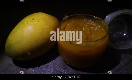 Mangomarmelade Stockfoto