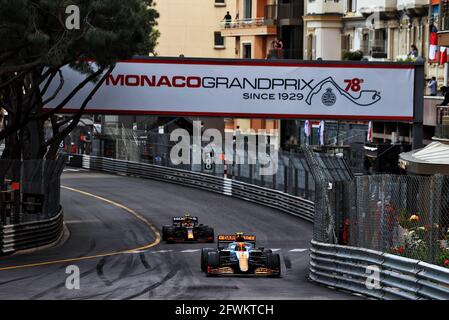 Monte Carlo, Monaco. Mai 2021. Lando Norris (GBR) McLaren MCL35M. Großer Preis von Monaco, Sonntag, 23. Mai 2021. Monte Carlo, Monaco. Quelle: James Moy/Alamy Live News Stockfoto