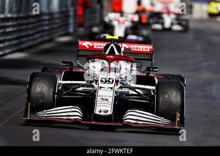 Monte Carlo, Monaco. Mai 2021. Antonio Giovinazzi (ITA) Alfa Romeo Racing C41. Großer Preis von Monaco, Sonntag, 23. Mai 2021. Monte Carlo, Monaco. Quelle: James Moy/Alamy Live News Stockfoto