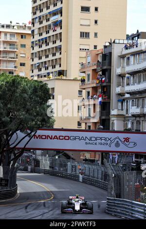 Monte Carlo, Monaco. Mai 2021. Mick Schumacher (GER) Haas VF-21. Großer Preis von Monaco, Sonntag, 23. Mai 2021. Monte Carlo, Monaco. Quelle: James Moy/Alamy Live News Stockfoto