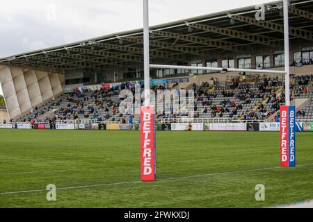 Newcastle, Großbritannien. März 2021. NEWCASTLE UPON TYNE, 22. MAI 2021 während des BETFRED Championship-Spiels zwischen Newcastle Thunder und Halifax Panthers im Kingston Park, Newcastle, wurden die Massen am 23. Mai im Kingston Park begrüßt. (Quelle: Chris Lishman) Quelle: MI News & Sport /Alamy Live News Stockfoto