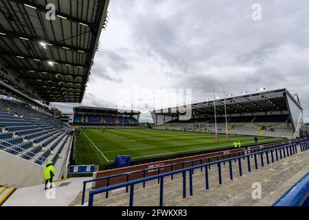 Ein allgemeiner Blick auf das Emerald Headingley Stadium, das Heimstadion der Leeds Rhinos Stockfoto