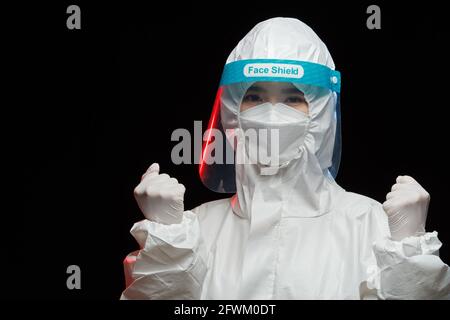 Junge Ärztin inspirieren Stockfoto