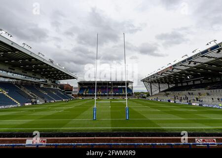 Ein allgemeiner Blick auf das Emerald Headingley Stadium, das Heimstadion der Leeds Rhinos Stockfoto