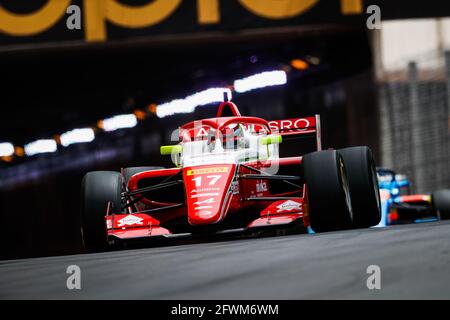 17 BEGANOVIC Dino, Prema Powerteam, Aktion beim 3. Lauf der Formel-Regional-Europameisterschaft 2021 von Alpine in Monaco, vom 21. Bis 23. Mai 2021 - Foto Antonin Vincent / DPPI Stockfoto