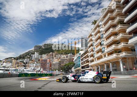 22 MALONEY Zane, R-ace GP, Aktion während der 3. Runde der Formel-Regional-Europameisterschaft 2021 von Alpine in Monaco, vom 21. Bis 23. Mai 2021 - Foto Antonin Vincent / DPPI Stockfoto