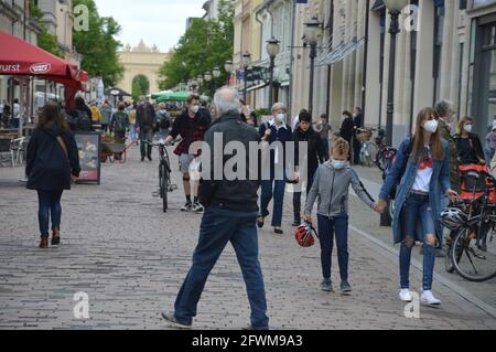 Brandenburger straße in Potsdam, Deutschland - 21. Mai 2021. Stockfoto