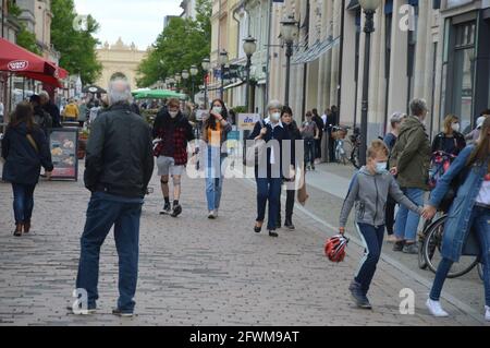 Brandenburger straße in Potsdam, Deutschland - 21. Mai 2021. Stockfoto