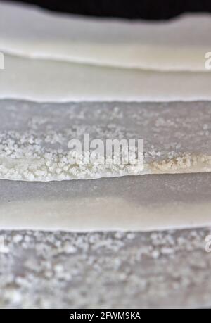 Kalkfragmente Stockfoto