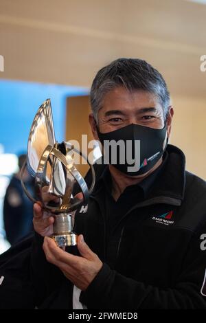 Kojiro Shiraishi (Jap), Porträt während der Preisverleihung der Vendée Globe 2020-2021, 9. Auflage des Solo-Nonstop-Weltjahrennens am 2. Mai 2021 in Les Sables-d'Olonne, Frankreich - Foto Thomas Deregnieaux / DPPI Stockfoto