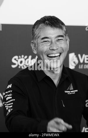 Kojiro Shiraishi (Jap), Porträt während der Preisverleihung der Vendée Globe 2020-2021, 9. Auflage des Solo-Nonstop-Weltjahrennens am 2. Mai 2021 in Les Sables-d'Olonne, Frankreich - Foto Thomas Deregnieaux / DPPI Stockfoto