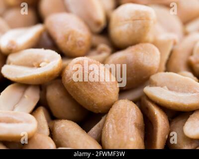 Erdnüsse frische Nüsse Food Textur Hintergrund Konzept Fotografie Stockfoto