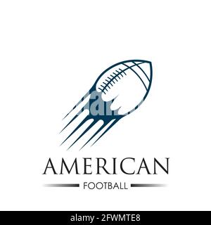 American Sport Fußball Logo Vektor Illustration Design Vorlage Stock Vektor