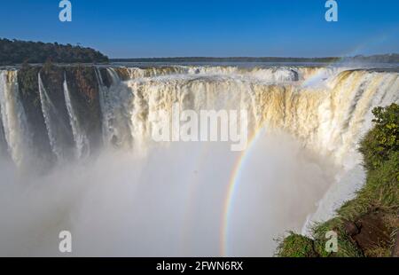 Der Devils Throat im Iguazu Falls National Park in Argentinien Stockfoto