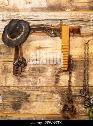 Notwendigkeiten für einen Sheriff Stockfoto