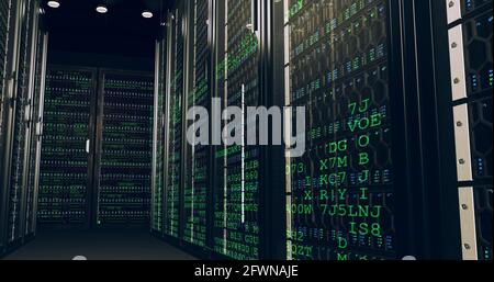 Programmierung Code abstrakter Technologie Hintergrund von Software-Entwickler und Computer-Skript Flussdiagramm zeigt Big-Data-Konnektivität. Stockfoto