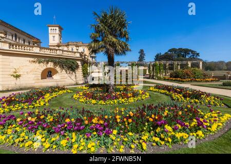 England, Isle of Wight, East Cowes, Osborne House, das palastartige ehemalige Zuhause von Königin Victoria und Prinz Albert Stockfoto