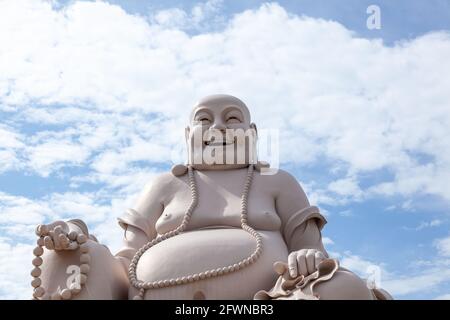 budai in Vinh trang Chua ist ein buddhistischer Tempel in der Nähe von My Tho in der Mekong-Delta-Region im Süden Vietnams. Es ist einer der bekanntesten Tempel in der r Stockfoto