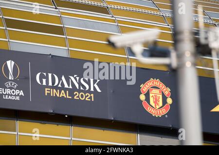 Polsat Plus Arena Danzig, Austragungsort des UEFA Europa League Finales 2021 und Heimat der Fußballmannschaft von Lechia Danzig, in Danzig, Polen. 23. Mai 2021 © Wojciech S Stockfoto