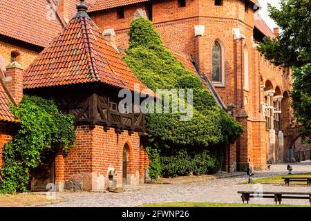 Mittelalterliche Burg und Festung des Deutschen Ordens in Malbork Stockfoto