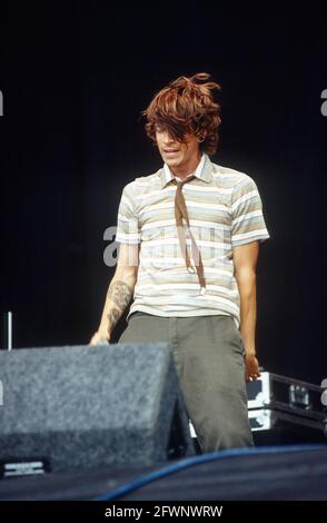 Incubus beim Reading Festival am 25. August 2002, Reading, Bukshire, England, Vereinigtes Königreich. Stockfoto