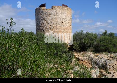 Atalaya Cap Andritxol Stockfoto