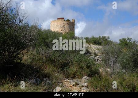 Atalaya Cap Andritxol Stockfoto