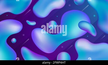 Abstrakter Neon-Hintergrund. Vektorgrafik Stock Vektor