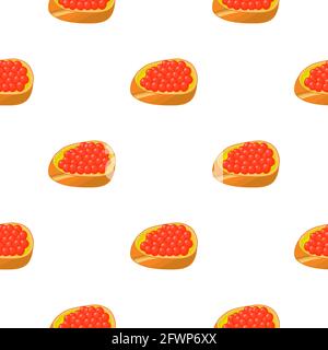 Illustration zum Thema große Muster identische Arten Fisch Kaviar, Ei gleiche Größe. Eiermuster aus frischem Fischkaviar für farbigen Druck auf Wallpa Stock Vektor