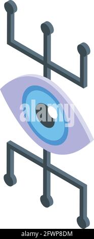 SSL-Zertifikatsymbol anzeigen. Isometrisches Symbol für View ssl Certificate Vector Icon für Webdesign auf weißem Hintergrund isoliert Stock Vektor