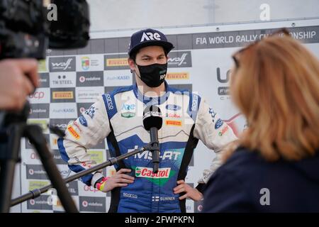 SUNINEN Teemu (FIN), FORD Fiesta Mk II, Rally2, Porträt während der Rallye Portugal 2021, 4. Lauf der FIA WRC 2021, FIA World Rally Championship, vom 20. Bis 23. Mai 2021 in Matosinhos, Portugal - Foto Paulo Maria / DPPI / LiveMedia Stockfoto