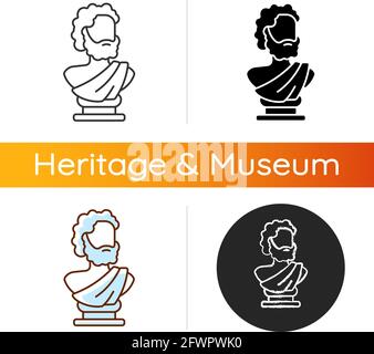 Alte Statue Ikone Stock Vektor