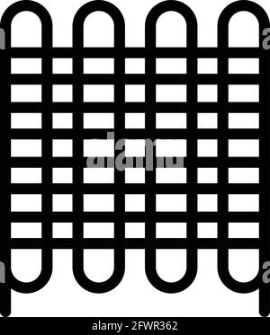 Symbol für Kühlraum-System. Vektorsymbol des Kühlraum-Systems für Webdesign isoliert auf weißem Hintergrund Stock Vektor