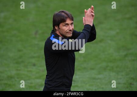 Antonio Conte Coach (Inter) Während der italienischen Serie A Spiel zwischen Inter 5-1 Udinese im Giuseppe Meazza Stadion am 23. Mai 2021 in Mailand, Italien. (Foto von Maurizio Borsari/AFLO) Stockfoto