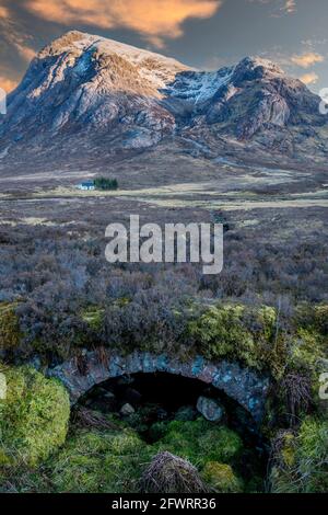 Buachaille Etive Mor Mountain in Glencoe, Schottland, Großbritannien Stockfoto