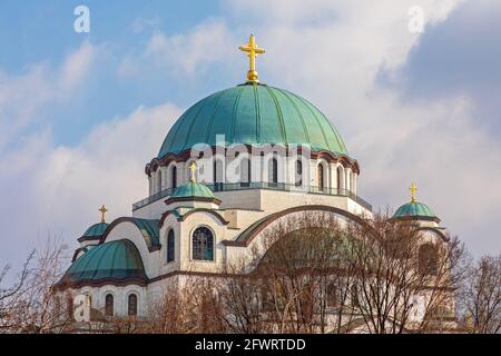 Heilige Sava Orthodoxe christliche Kirche in Belgrad Serbien Stockfoto