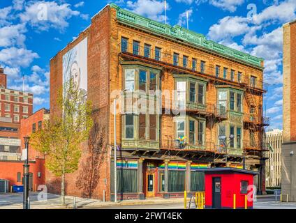 Dark Lady / 19 Snow Street / gar Bar & Nachtclub Stockfoto