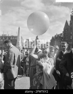 Dam tot Dam-Rennen, erster Tag, Teddy Scholten in Aktion, 27. August 1959, Niederlande, Foto der Presseagentur des 20. Jahrhunderts, News to remember, Dokumentarfilm, historische Fotografie 1945-1990, visuelle Geschichten, Menschliche Geschichte des zwanzigsten Jahrhunderts, Momente in der Zeit festzuhalten Stockfoto