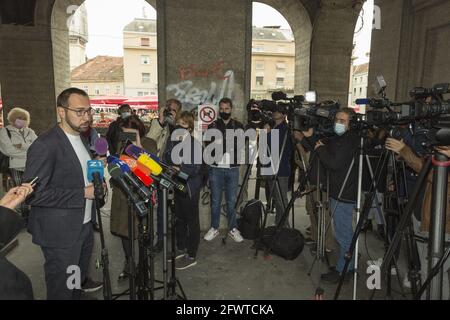 Tomislav Tomasevic wird zum neuen Bürgermeister der kroatischen Hauptstadt Zagreb gewählt Stockfoto