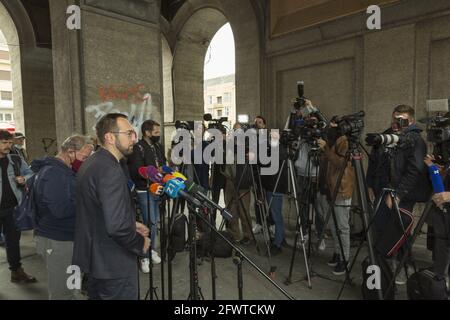 Tomislav Tomasevic wird zum neuen Bürgermeister der kroatischen Hauptstadt Zagreb gewählt Stockfoto