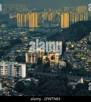 Mumbai, die Handels- und Finanzhauptstadt, hat die höchste Konzentration an Hochhäusern in Indien Stockfoto