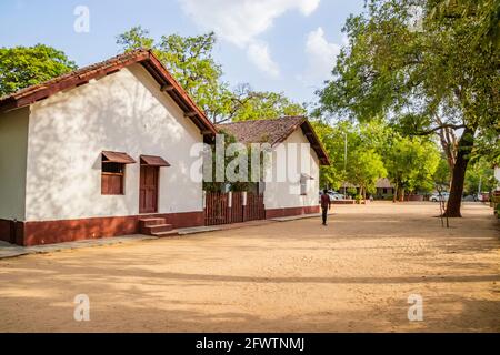 Verschiedene Ansichten des Sabarmati-Ashrams Stockfoto