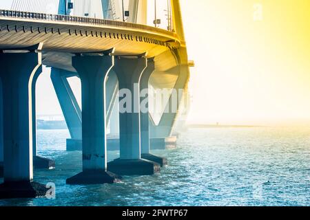 Mumbai, die Handels- und Finanzhauptstadt, hat die höchste Konzentration an Hochhäusern in Indien Stockfoto