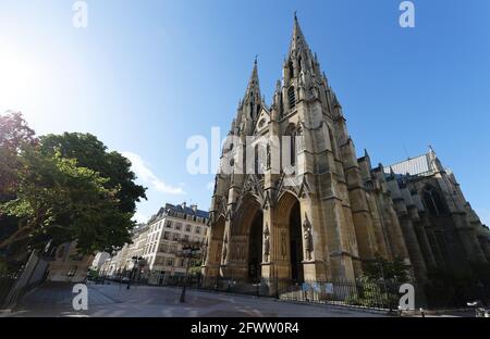 Die katholische Basilika Saint Clotilde, Paris, Frankreich. Stockfoto