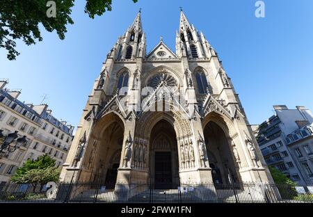 Die katholische Basilika Saint Clotilde, Paris, Frankreich. Stockfoto