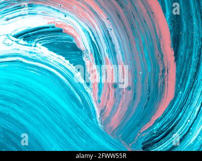 Abstrakt kreative Hand gemalten Hintergrund mit Pinselstrichen, Acrylmalerei auf Leinwand. Kreative abstrakte Hand gemalten Hintergrund, Textur, Backgrou Stockfoto