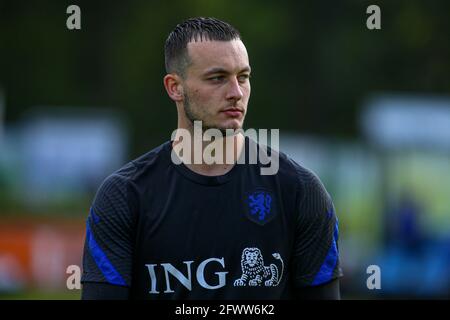 ZEIST, NIEDERLANDE - 24. MAI: Torwart Justin Bijlow von der Niederländischen U21 während einer Trainingssitzung der Niederländischen U21 auf dem KNVB Campus am 24. Mai 2021 in Zeist, Niederlande. (Foto von Perry vd Leuvert/Orange Picturs) Stockfoto