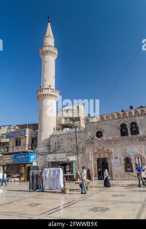 AMMAN, JORDANIEN - 31. MÄRZ 2017: Große Husseini-Moschee in Amman, Jordanien Stockfoto