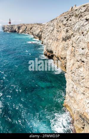 Trinity House Lighthouse, Europa Point, Gibraltar Stockfoto